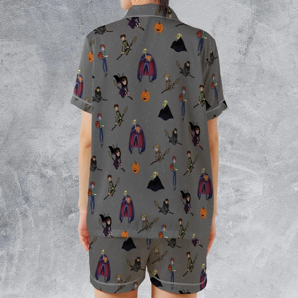 The Halloween Tree Character Satin Short-Sleeve Pajamas Set - 2