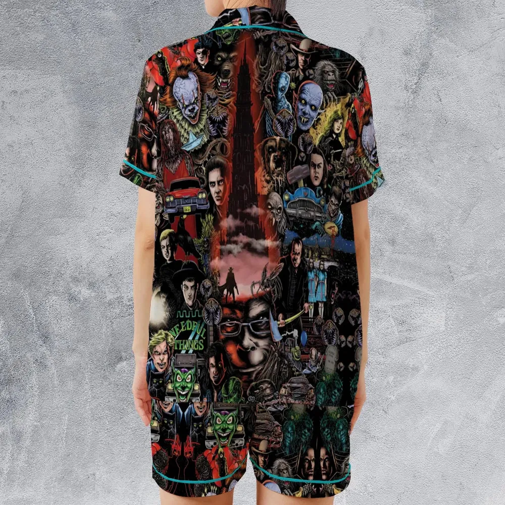 Stephen King Universe Satin Short-Sleeve Pajamas Set - 2
