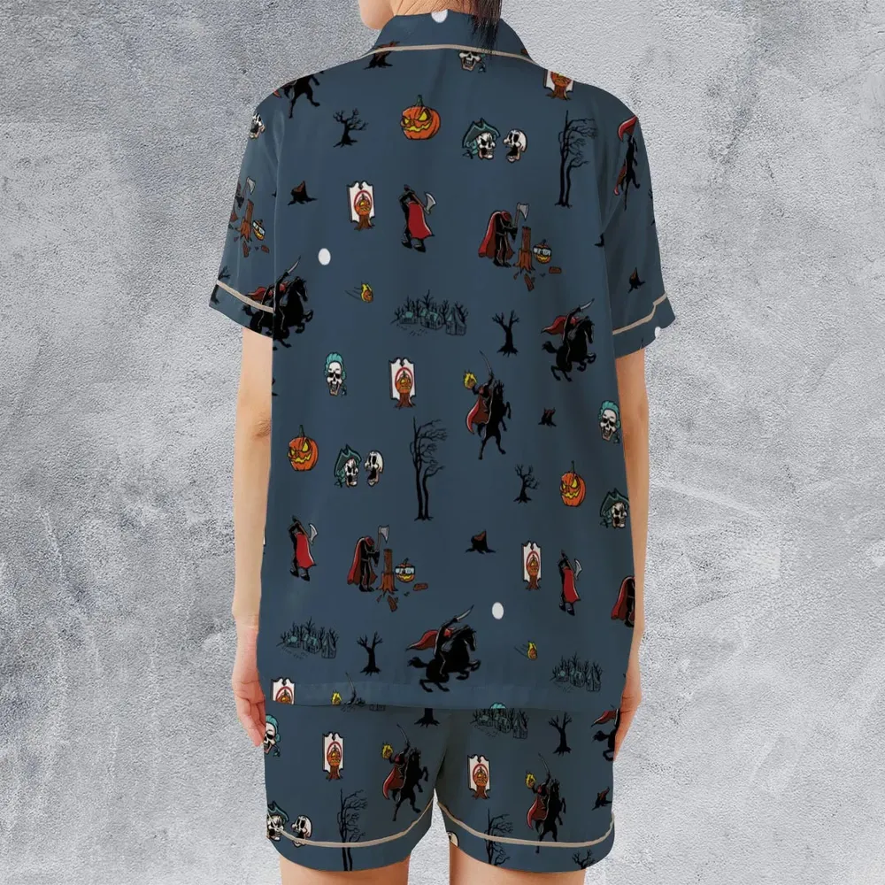 Headless Horseman Ichabod and Mr. Toad Satin Short-Sleeve Pajamas Set - 2