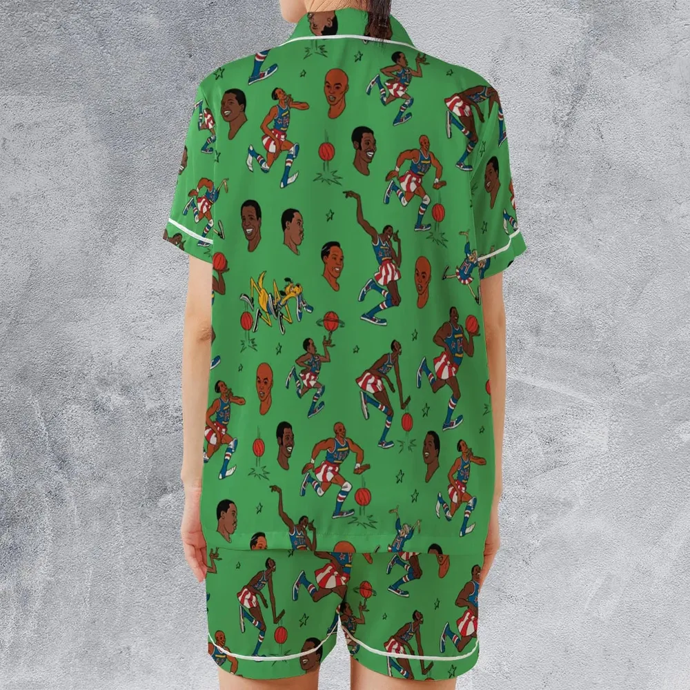 Harlem Globetrotters Characters Satin Short-Sleeve Pajamas Set - 2