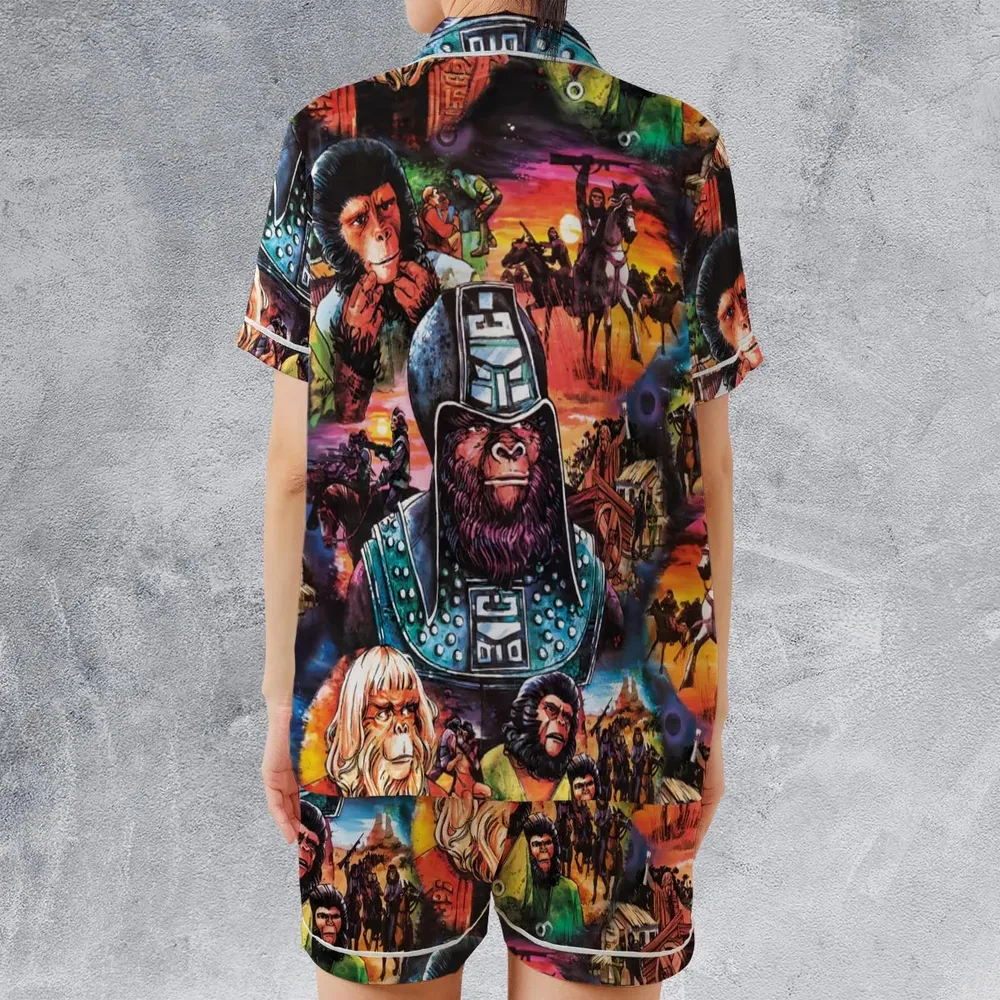 Planet of the Apes Satin Short-Sleeve Pajamas Set - 2