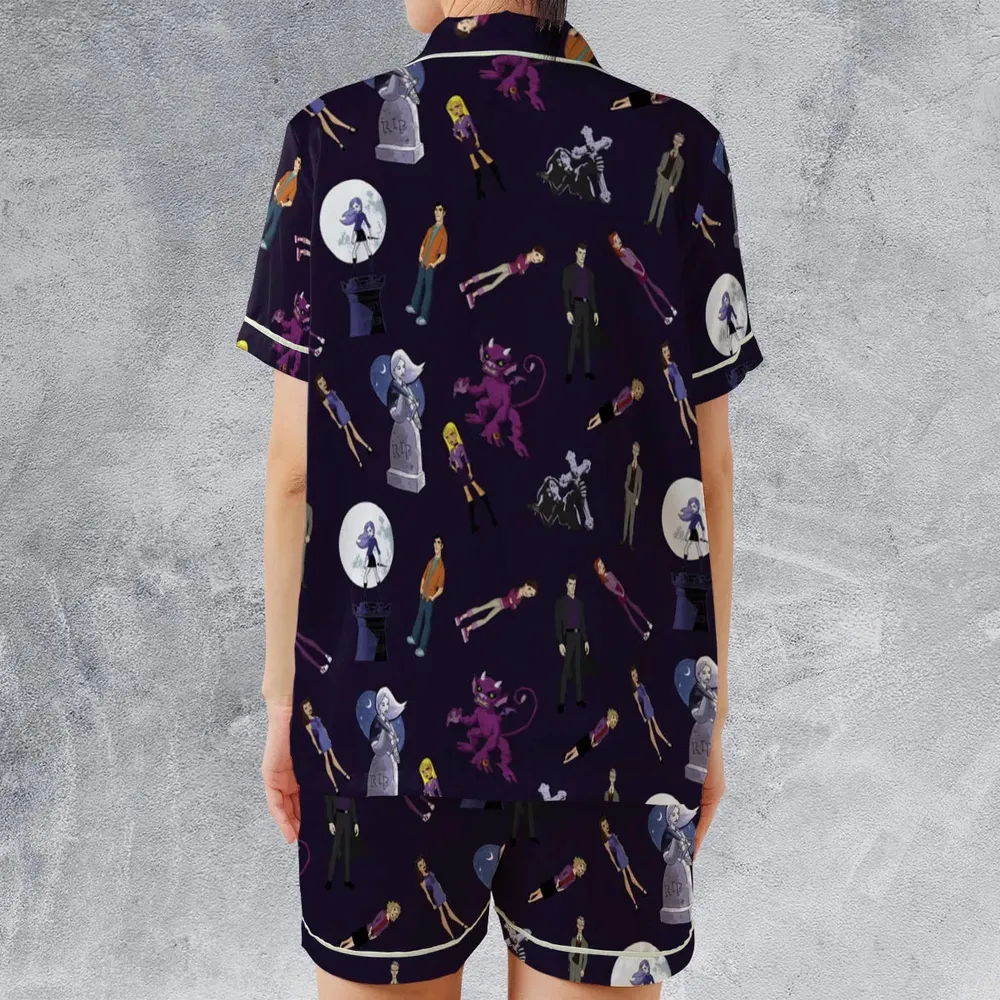 Buffy: The Animated Series Characters Satin Short-Sleeve Pajamas Set - 2