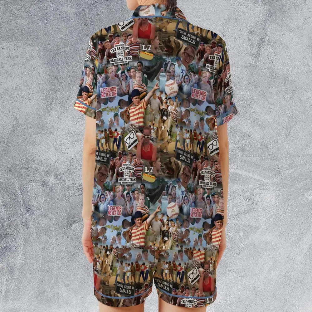 The Sandlot Satin Short-Sleeve Pajamas Set - 2