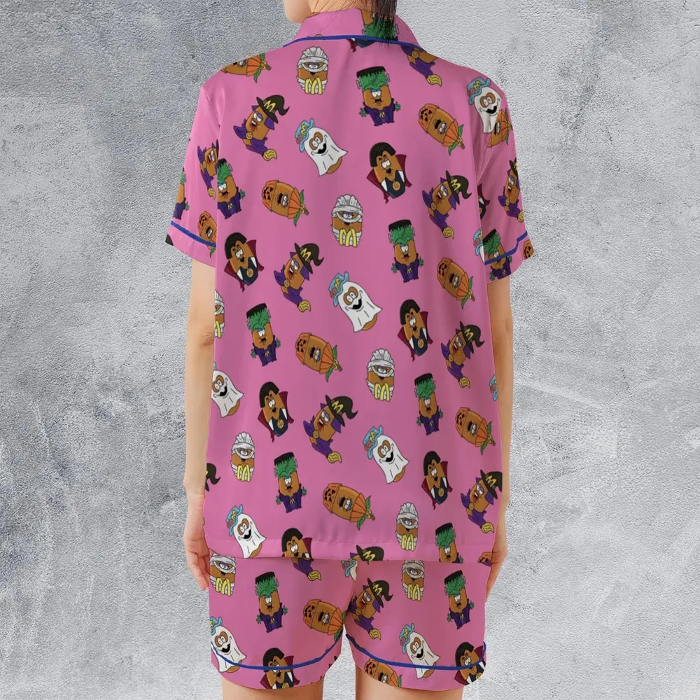 Halloween McNugget Buddies Satin Short-Sleeve Pajamas Set - 2