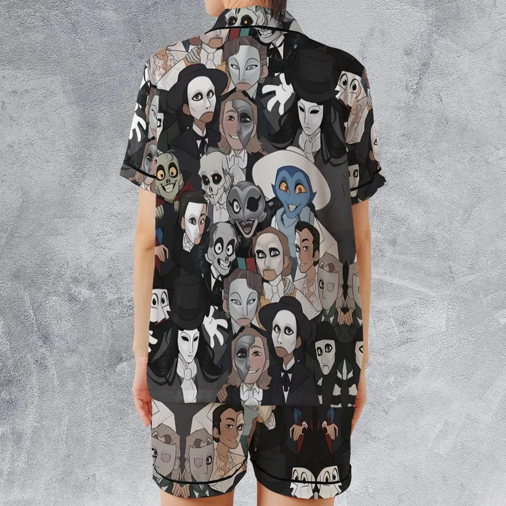 Faces The Phantom of Opera Satin Short-Sleeve Pajamas Set - 2