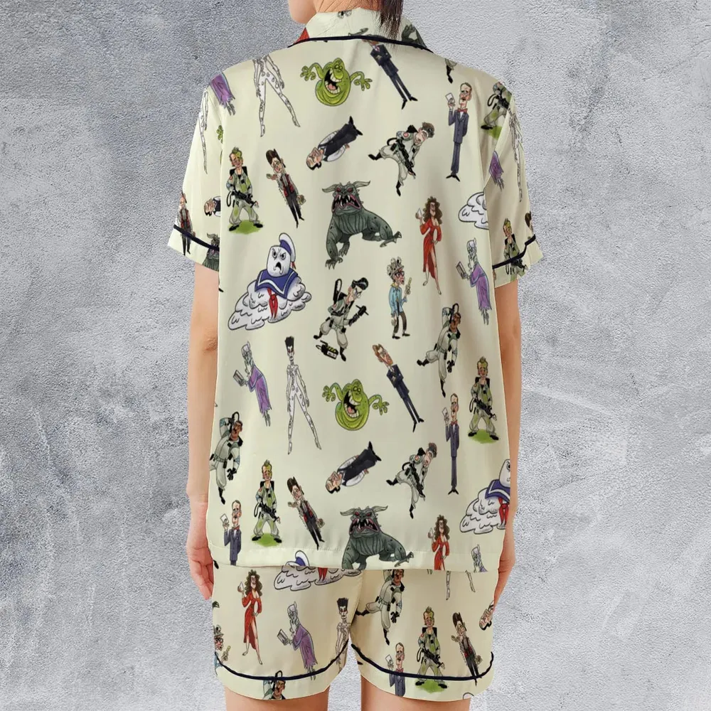 Real Ghostbusters Satin Short-Sleeve Pajamas Set - 2