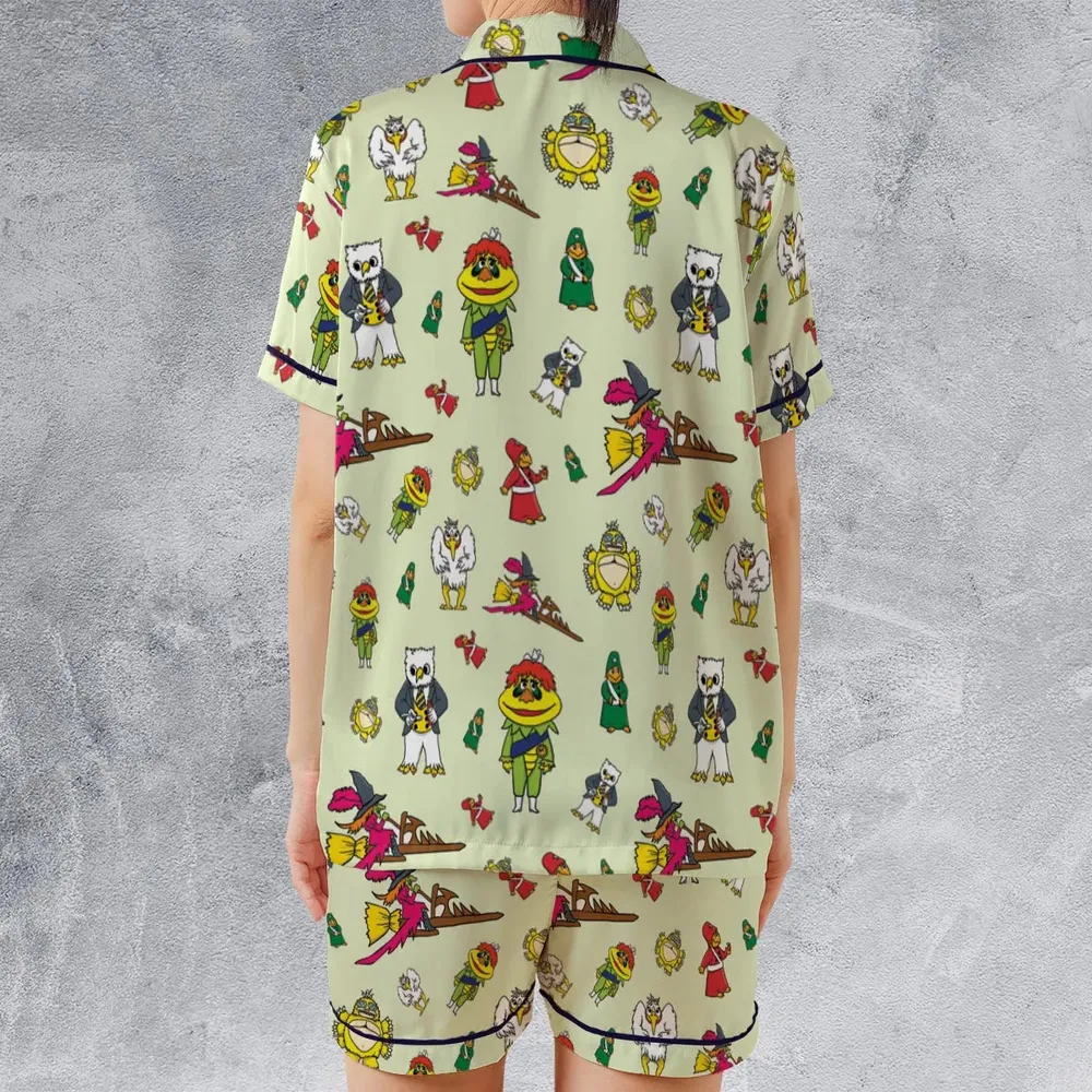 H.R. Pufnstuf Characters Sid and Marty Satin Short-Sleeve Pajamas Set - 2