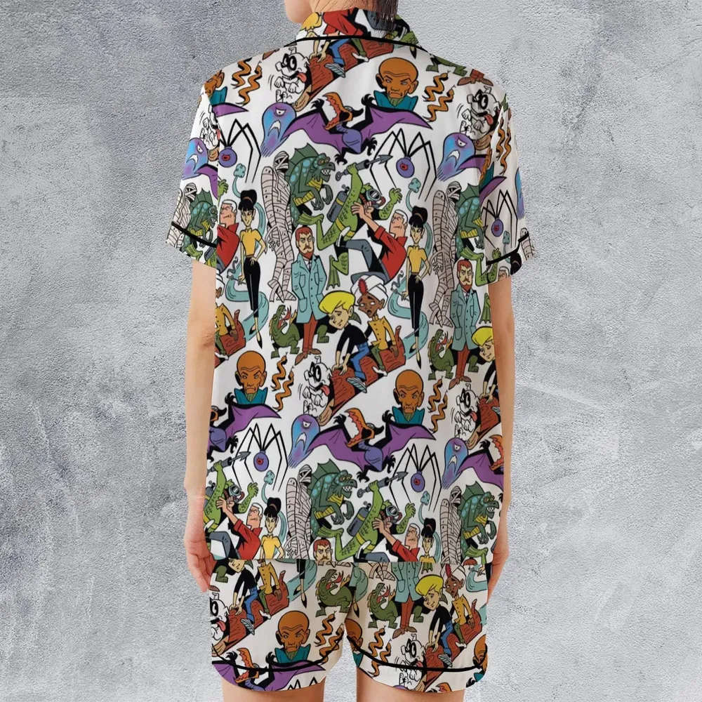 The Adventures Jonny Quest Satin Short-Sleeve Pajamas Set - 2