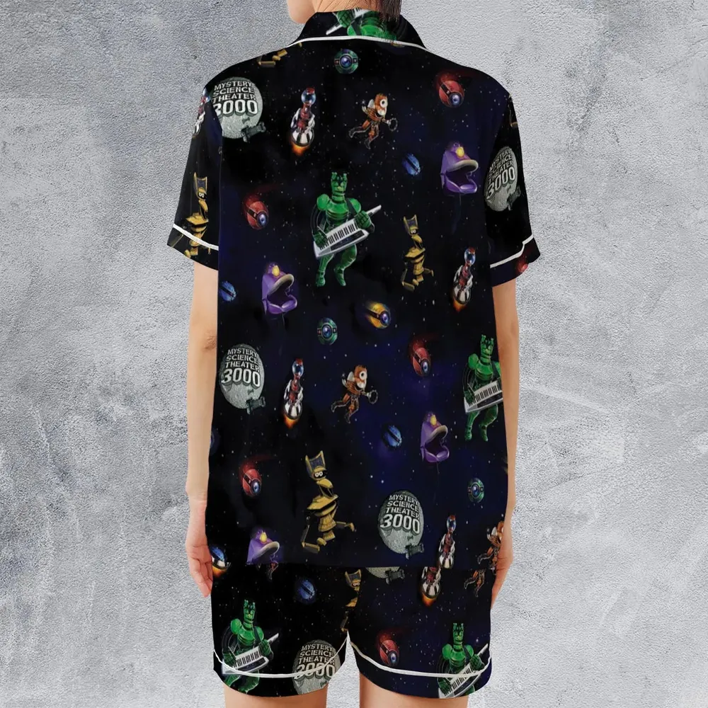 Robot Roll Call MST3K Satin Short-Sleeve Pajamas Set - 2