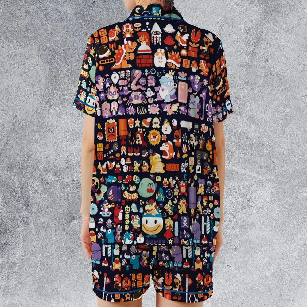Mario Colors Super Mario Satin Short-Sleeve Pajamas Set - 2