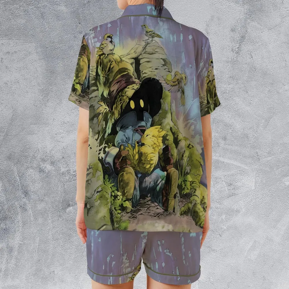 Vivi Rain Final Fantasy Satin Short-Sleeve Pajamas Set - 2