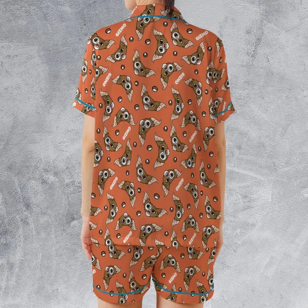 Gremlins Gizmo Head Toss Satin Short-Sleeve Pajamas Set - 2