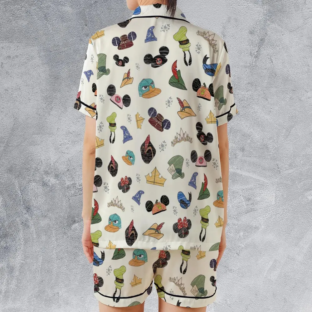 The Happiest Kingdom Satin Short-Sleeve Pajamas Set - 2