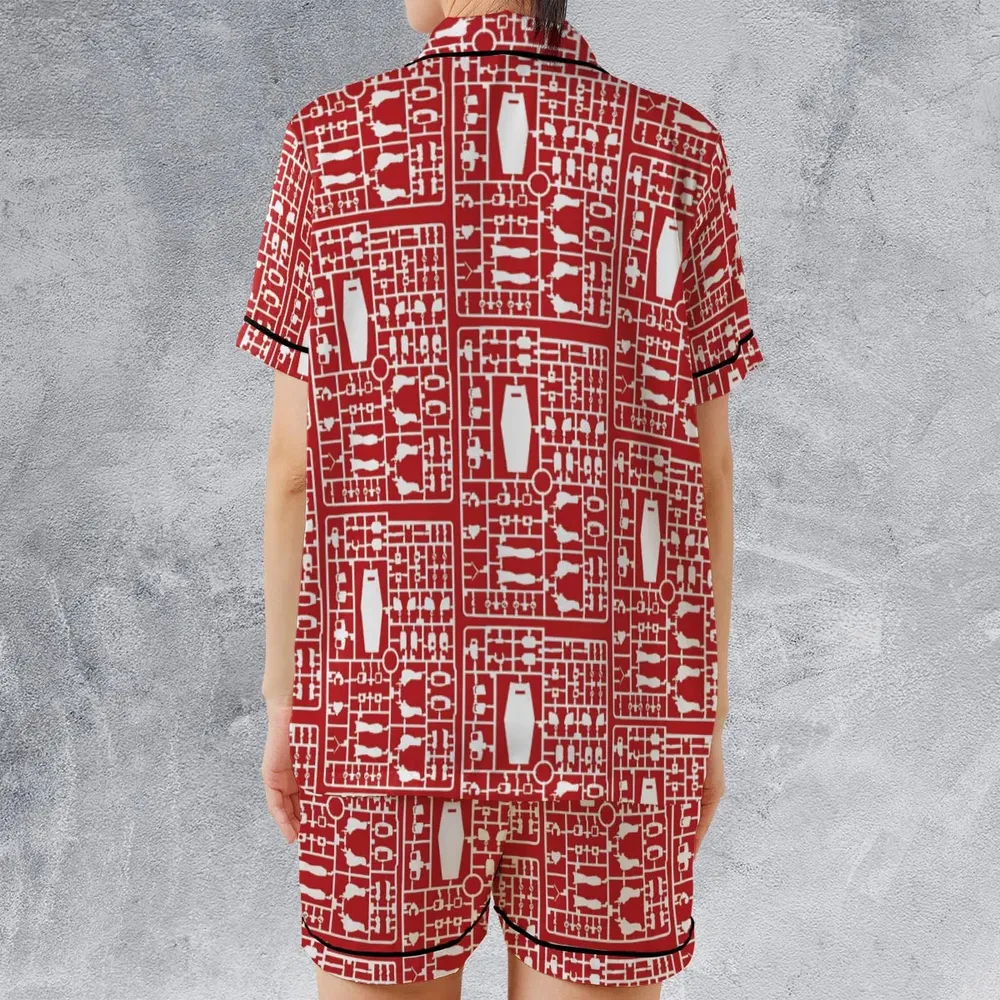Gundam Runner Satin Short-Sleeve Pajamas Set - 2