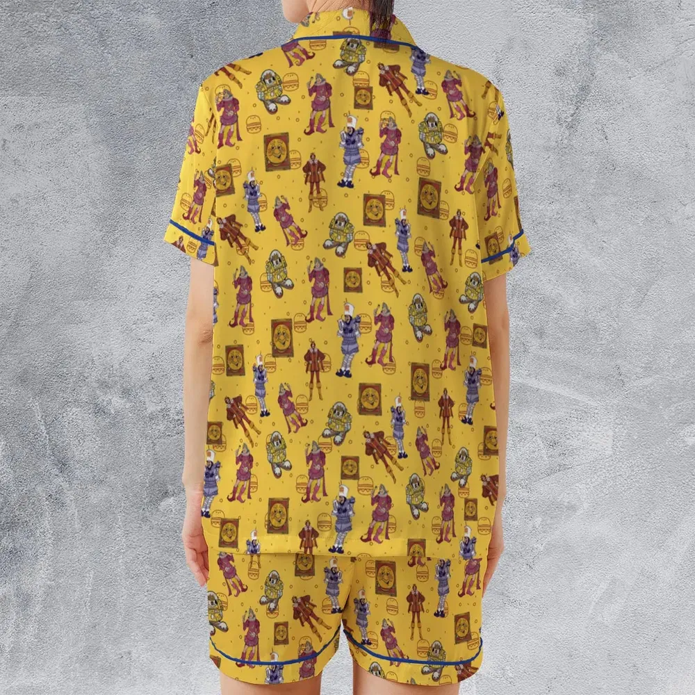 Vintage Burger King Commercial 1980 Satin Short-Sleeve Pajamas Set - 2