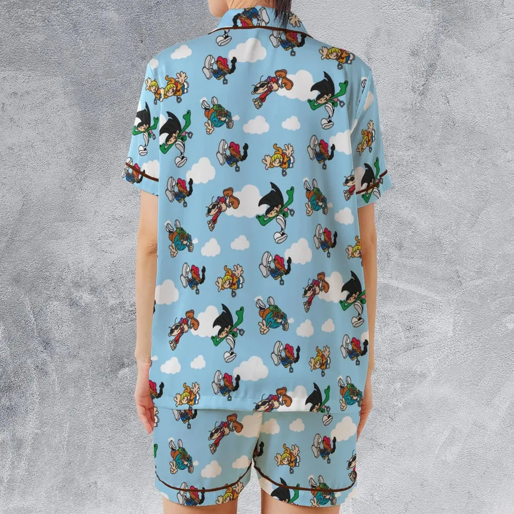 Codename Kid Next Door Characters Satin Short-Sleeve Pajamas Set - 2