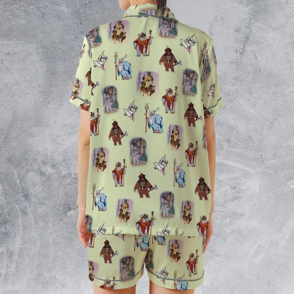 Ewoks Characters Star Wars Satin Short-Sleeve Pajamas Set - 2