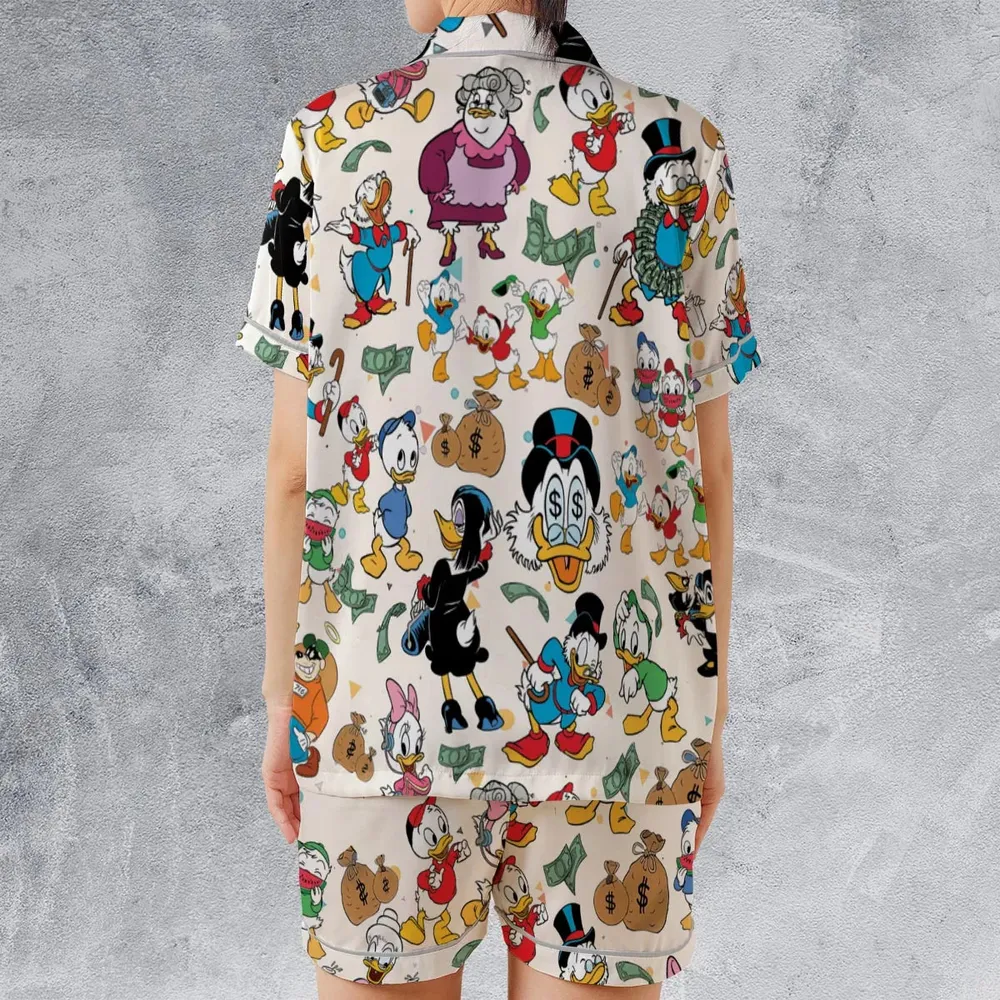 Donald Huey Dewey Ducktales Satin Short-Sleeve Pajamas Set - 2