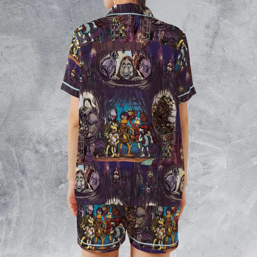 It's All Connected Fraggle Rock Satin Short-Sleeve Pajamas Set - 2