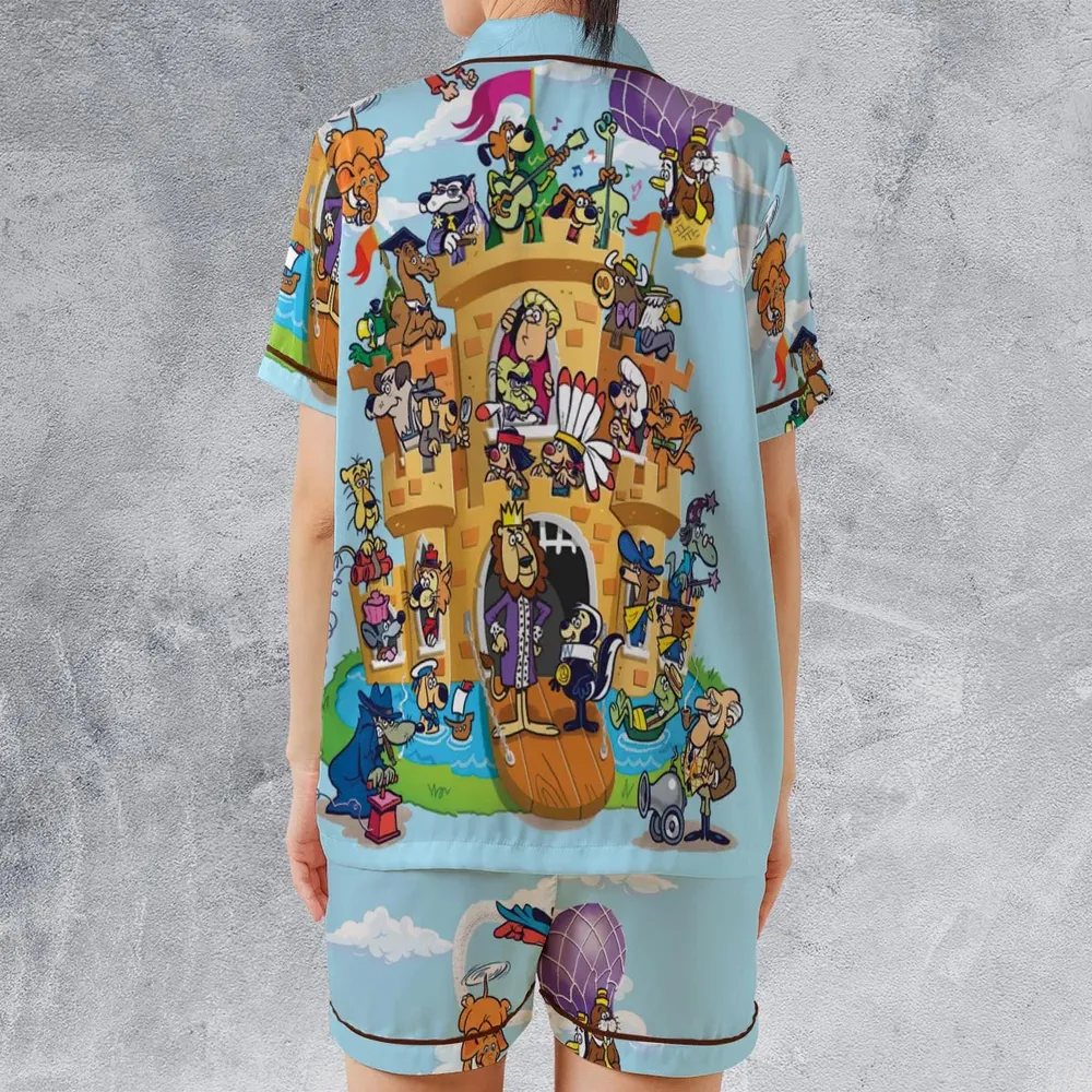 Classic Underdog Satin Short-Sleeve Pajamas Set - 2