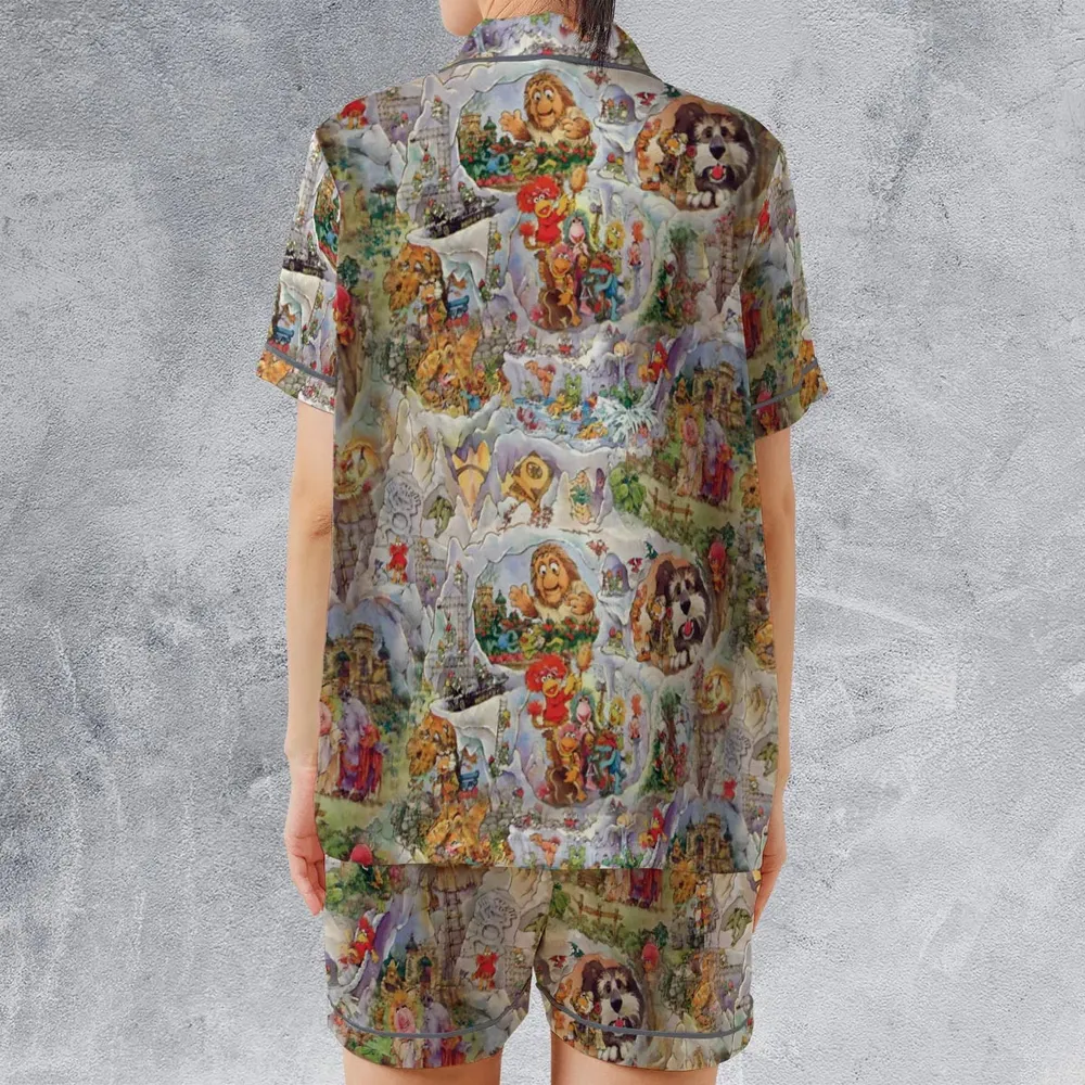 Fraggle Rock Journey Jim Henson Satin Short-Sleeve Pajamas Set - 2