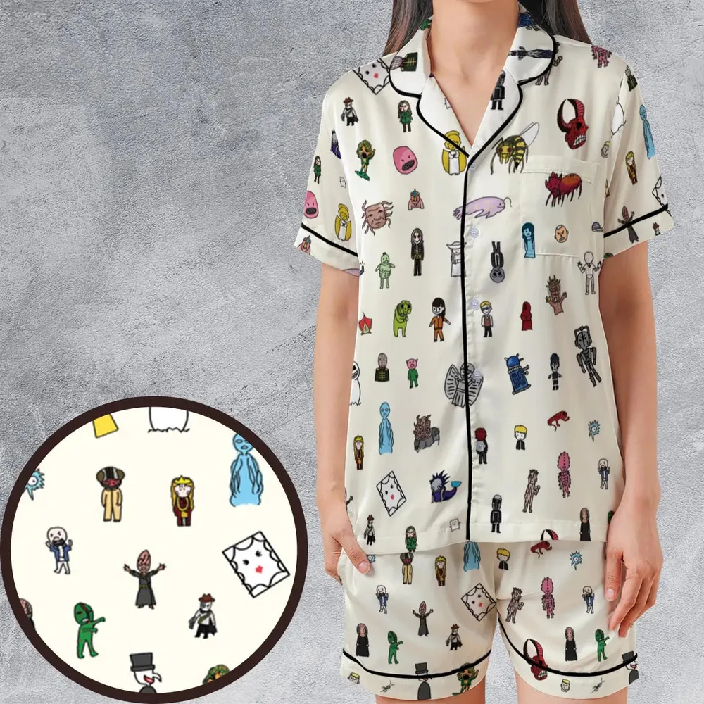 Doctor Who Universe Satin Short-Sleeve Pajamas Set - 1