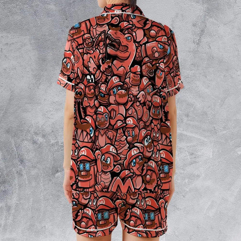 Cappy Party Mario Odyssey Super Mario Satin Short-Sleeve Pajamas Set - 2