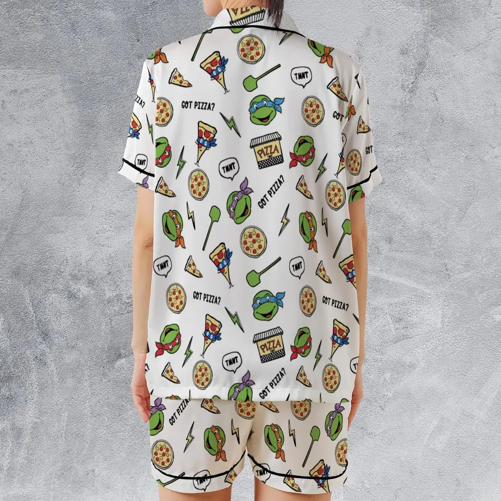 Got Pizza Teenage Mutant Ninja Turtles Satin Short-Sleeve Pajamas Set - 2