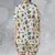 Satin Short-Sleeve Pajamas Set - FVD85JML - 2