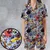Satin Short-Sleeve Pajamas Set - X893MPBN - 1