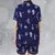 Satin Short-Sleeve Pajamas Set - D57N15KJ - 2