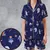 Satin Short-Sleeve Pajamas Set - D57N15KJ - 1