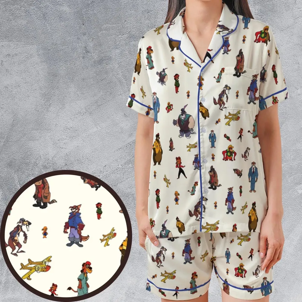 Talespin Characters Satin Short-Sleeve Pajamas Set - 1