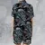 Satin Short-Sleeve Pajamas Set - GC4HJKQC - 2