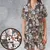 Satin Short-Sleeve Pajamas Set - AEWH2ZE9 - 1