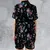 Satin Short-Sleeve Pajamas Set - MAMCWLYK - 2