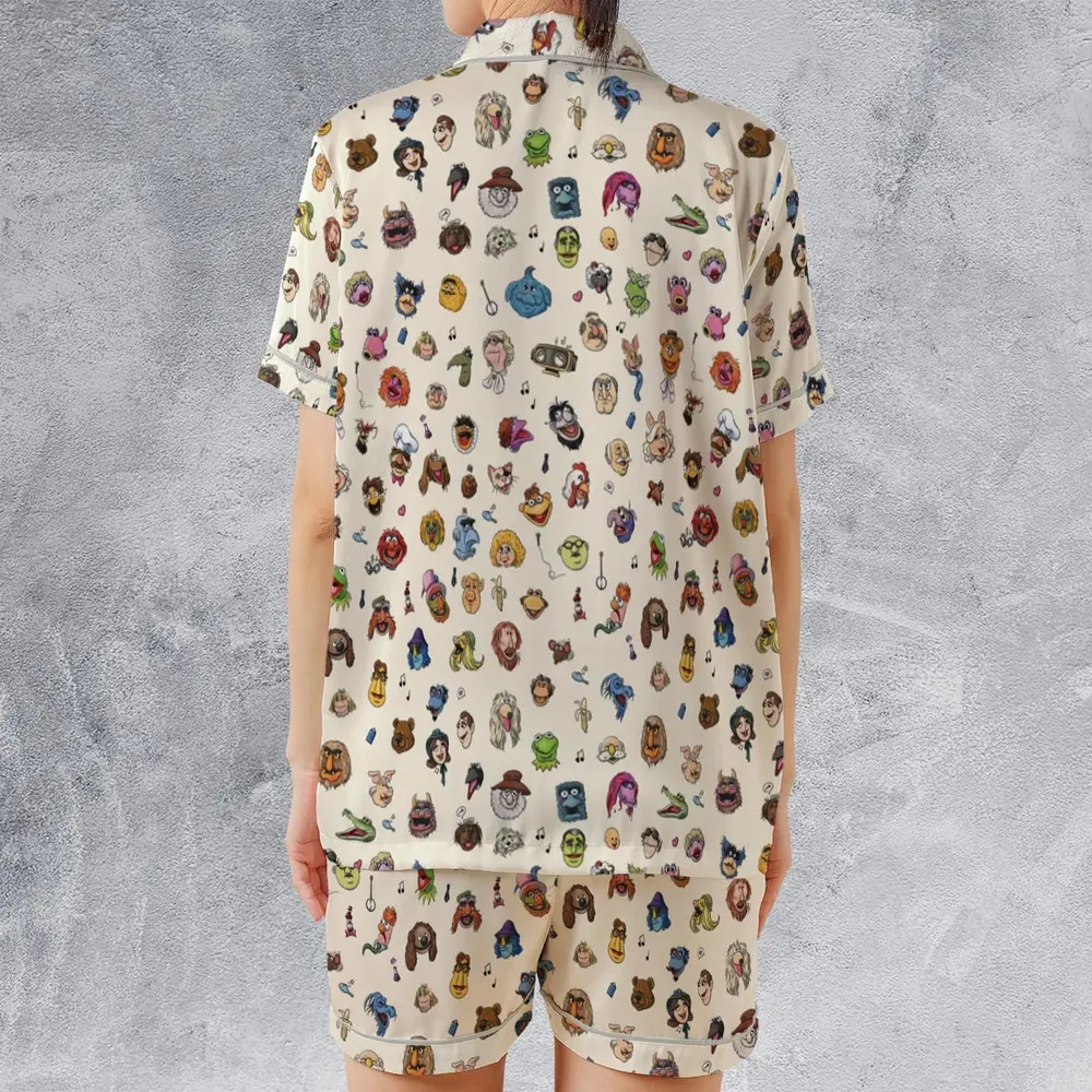 The Muppets Characters Satin Short-Sleeve Pajamas Set - 2