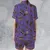 Satin Short-Sleeve Pajamas Set - 5J5G4NTU - 2
