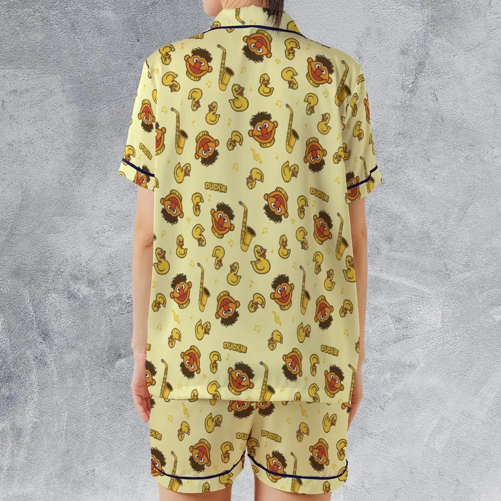Ernie and Rubber Duckie The Muppets Satin Short-Sleeve Pajamas Set - 2