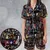 Satin Short-Sleeve Pajamas Set - SDDFPYJL - 1