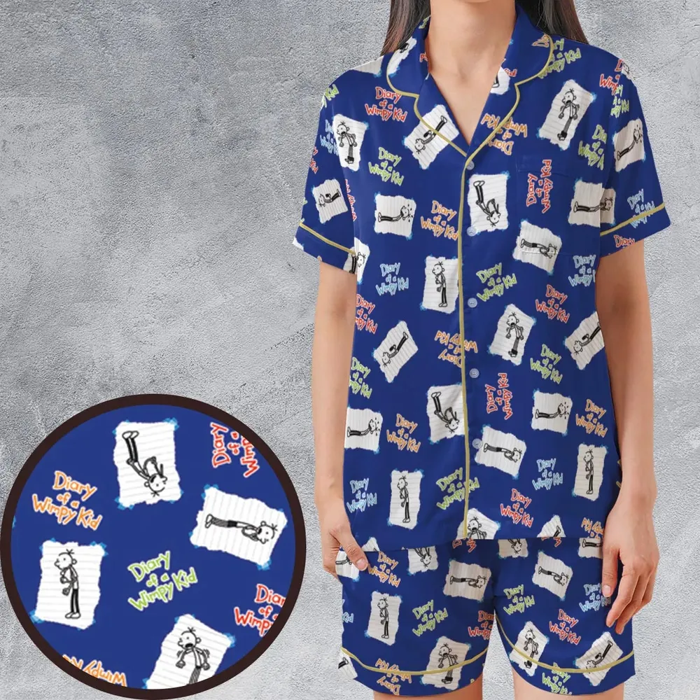 Diary of a Wimpy Kid Satin Short-Sleeve Pajamas Set - 1