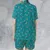Satin Short-Sleeve Pajamas Set - NL3DRGM8 - 2