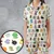 Satin Short-Sleeve Pajamas Set - TMQG4MUY - 1