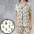 Satin Short-Sleeve Pajamas Set - 4BU8T1TT - 1