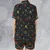Satin Short-Sleeve Pajamas Set - X13PMN6D - 2