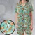 Satin Short-Sleeve Pajamas Set - F7TSK957 - 1
