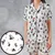 Satin Short-Sleeve Pajamas Set - JDFPHDPX - 1