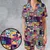 Satin Short-Sleeve Pajamas Set - 4F94BMBH - 1