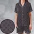 Satin Short-Sleeve Pajamas Set - K85EYX2W - 1