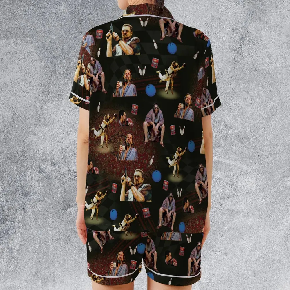 The Big Lebowski Satin Short-Sleeve Pajamas Set - 2